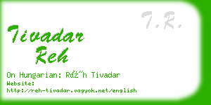 tivadar reh business card